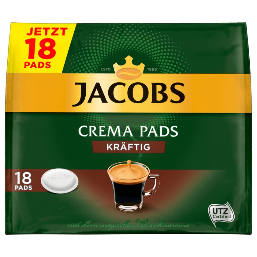 Jacobs Crema Pads Kräftig 118g, 18 Pads